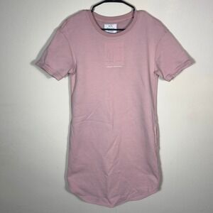 Armani Exchange Women's Icon‎ Period Light Pink T-Shirt Dress